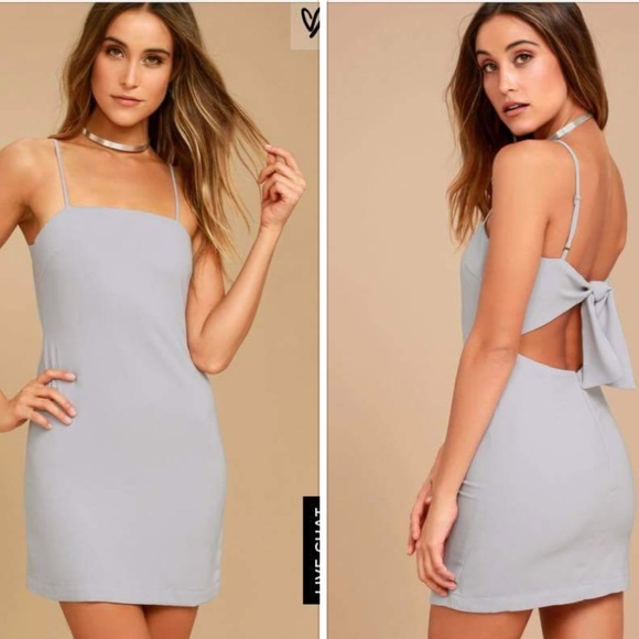 Lulu’s toast to life gray/purple dress - Picture 1 of 2